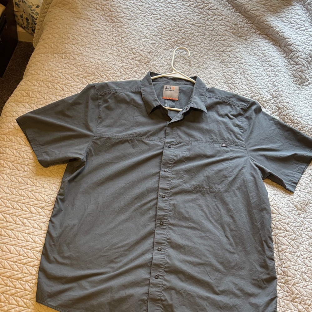 5.11 Tactical Gray Button Down Shirt